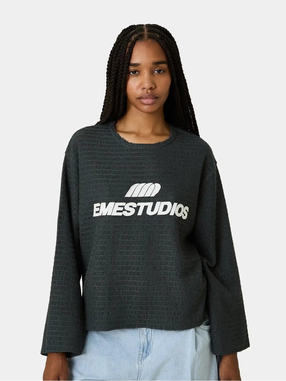 Eme Studios Rustic Shadow Knit Sweater Size Large Unisex